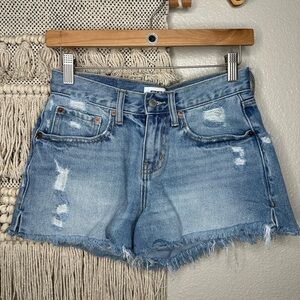 RSQ Distressed Jean Cutoff Shorts Size 25